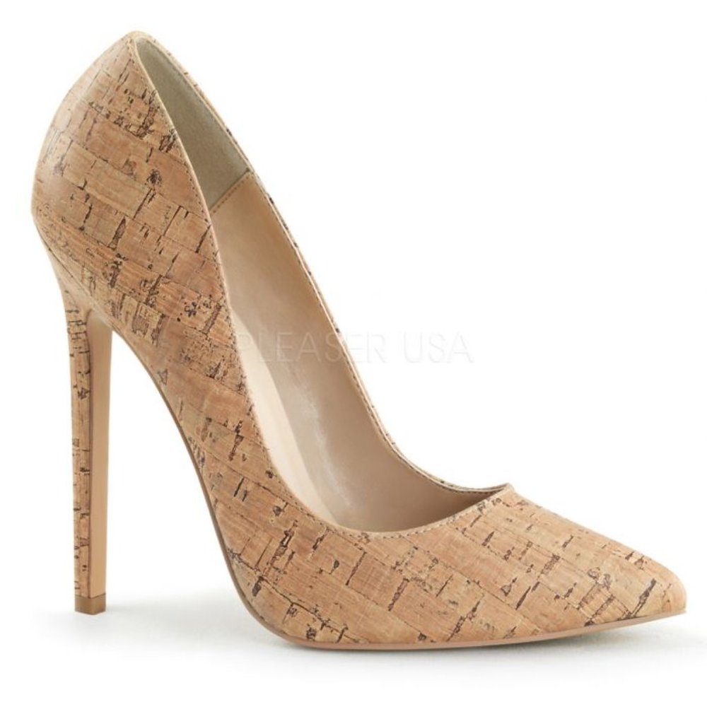 PLEASER SEXY-20 Women – Cork Faux Leather Never Worn! Size 7M